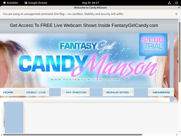 Fantasy Girl Candy Paysite Review