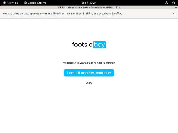 Footsie Bay New Password