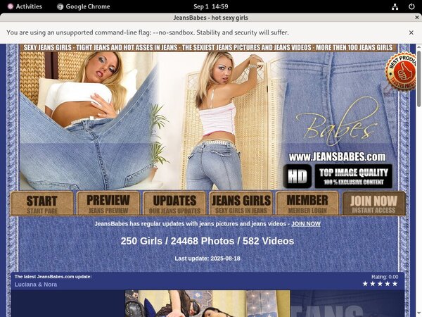 Free Jeans Babes Sign Up