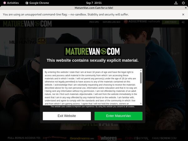 Maturevan Working Password