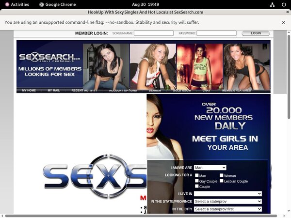 Sex Search Working Accounts