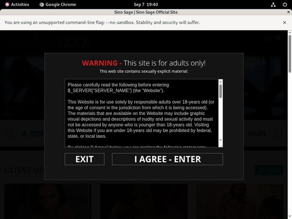 Sinnsagexxx Limited Sale