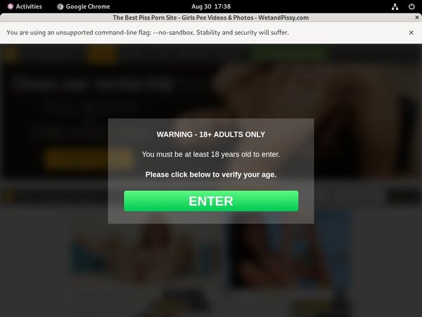 Wet And Pissy Discount Pw