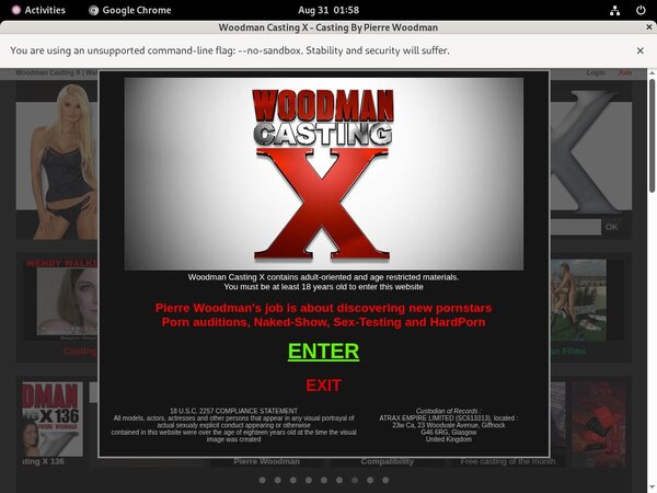 Woodmancastingx.com Pass Codes