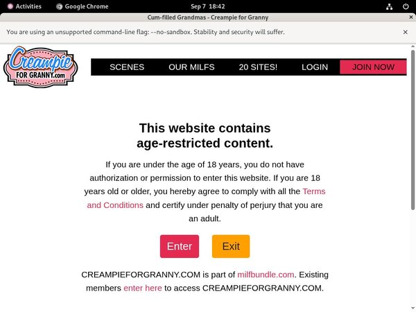 Creampieforgranny Free Trial Password