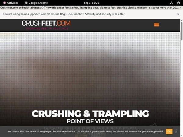 Crushfeet.com Parola D'ordine Gratuito