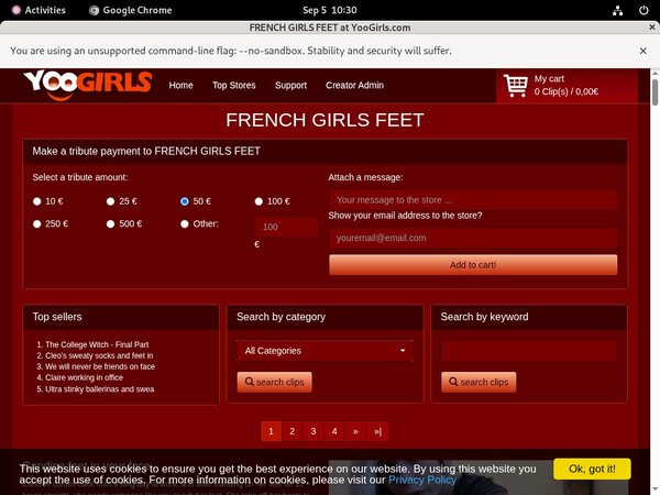 FRENCH GIRLS FEET Free Trial Coupon