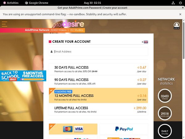 Free Account Desire Digital