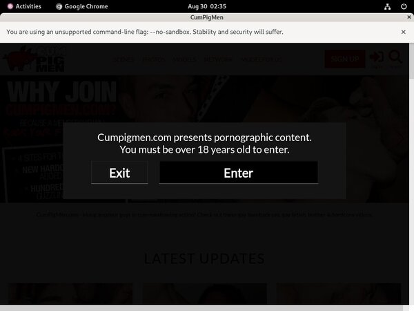 Get Free Cumpigmen Passwords