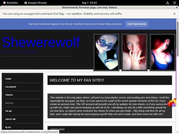 Who Is Shewerewolf.modelcentro.com