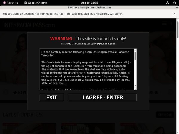 Working Interracial Pass Login
