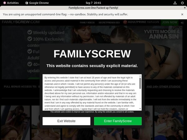 Screw Family Membership Trial