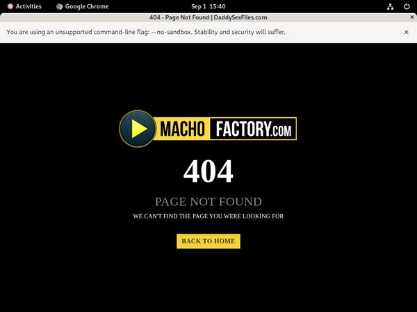 Sign Up Macho Factory Free